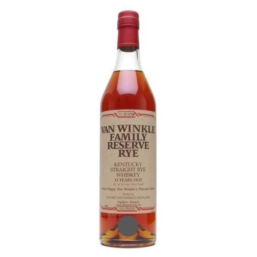 OLD RIP VAN WINKLE Pappy Van Winkle's 13 Year Old Family Reserve Straight Rye Whiskey 750ml bottle